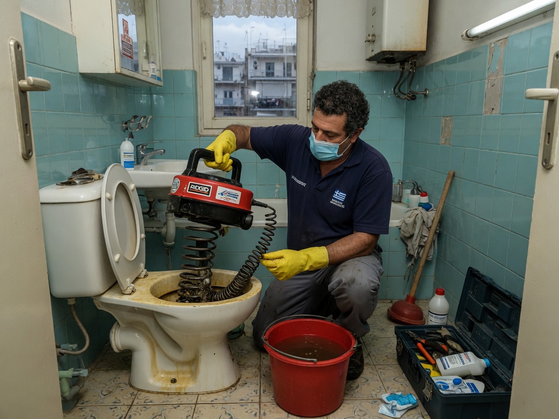 Toilet Drain Cleaning in Athens